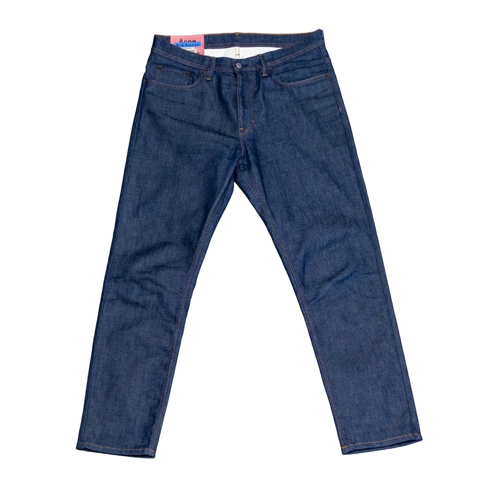 Acne Studios Bla Konst River Indigo Jeans Men 32x32 Slim Tapered Italy Denim